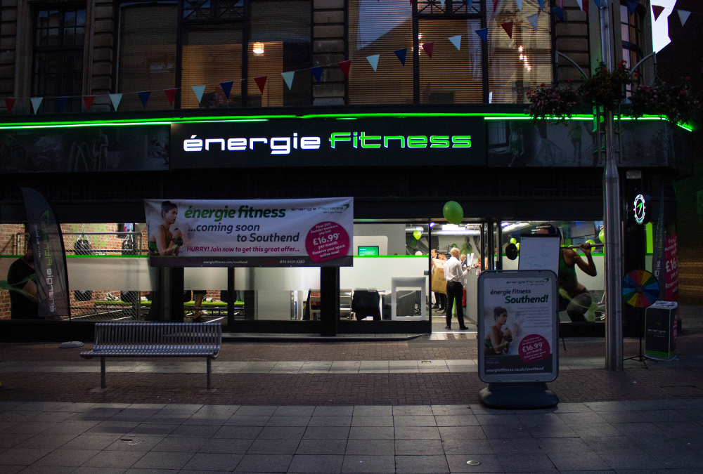 énergie Fitness Lights Up Southend-on-Sea